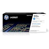HP 212X Cyan High-Yield Toner Cartridge Printers | Works with Color LaserJet Enterprise M554, M555 Series; Color LaserJet Enterprise MFP M578 Series | W2121X