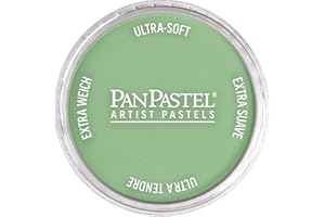 PanPastel Artist Pastels by GOLDEN, Chromium Oxide Green Light, 2.44” / 62mm Pan Diameter, Professional Artist Pastels, Uniqu