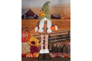STRYAO 29" Fall Decor Gnomes, Extendable Legs Standing Thanksgiving Day Gnomes Plush Gift,Fall Decorations for Home Autumn Gnomes Plush with Pumpkin, Handmade Gnome for Fall Festival Thanksgiving Decor 1Pack