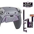 eXtremeRate RISE4 Plus MAX Back Paddles Kit with Clicky Trigger Stops & Rubberized Grip for PS5 Controller BDM-030 040 050, Remappable Back Buttons Kit for PS5 Controller (New Hope Gray & Classic Gray