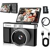 Kids Digital Camera FHD 1080P Digital Camera for Kid with 32GB Card,2'' Flip 180 ° Screen with Support for Selfie Vlog Cam,Compact Camera with Flash,Birthday for Kids Boys Girls.