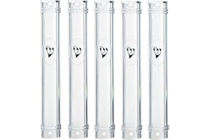SUPER STAM MEZUZAH CASE Holder (shidell) בית מזוזה plastic Semiround silver shin Waterproof Rubber Cork lot of 5 (CLEAR, 12)