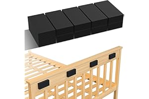 SARDVISA Furniture Wall Protector, 8Pcs(0.71" Thick) + 12Pcs(0.12" Thick) EVA Foam Headboard Stoppers for Wall, Bed Stoppers for Headboard, Bed Frame & Wall Guards, Black Headboard Bumper