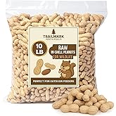 Trailmark Naturals - 10 LB - Raw Peanuts For Squirrels, Raw In Shell Peanuts For Birds and Wildlife- Squirrel Food, Wild Bird Seed - Grown in The USA