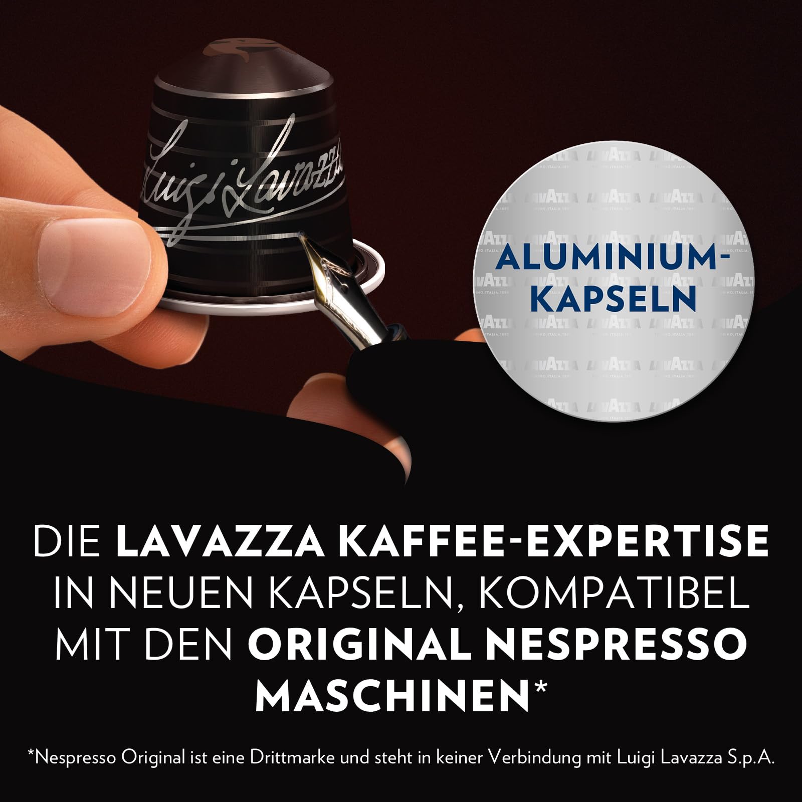 Lavazza dark-roast Espresso Ristretto, intensiv und vollmundig, 10 Kapseln, Nespresso kompatibel 2