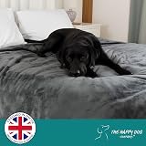 The Happy Dog Company 100% Waterproof Grey Fleece Dog Blanket 100x120cm view 9