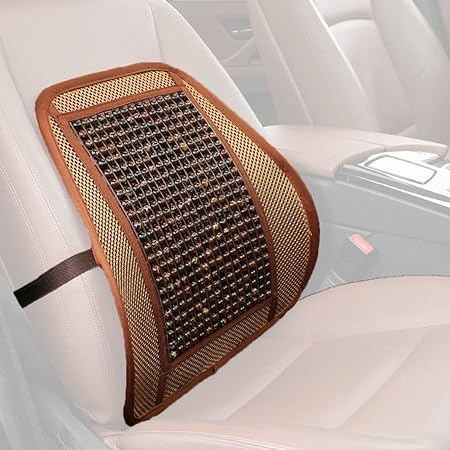 Amazon Lewu ランバーサポート 菩提子 蒸れないメッシュタイプ 背当て 腰痛対策 クッション イスや車のシートに簡単取り付け シートクッション 車 バイク