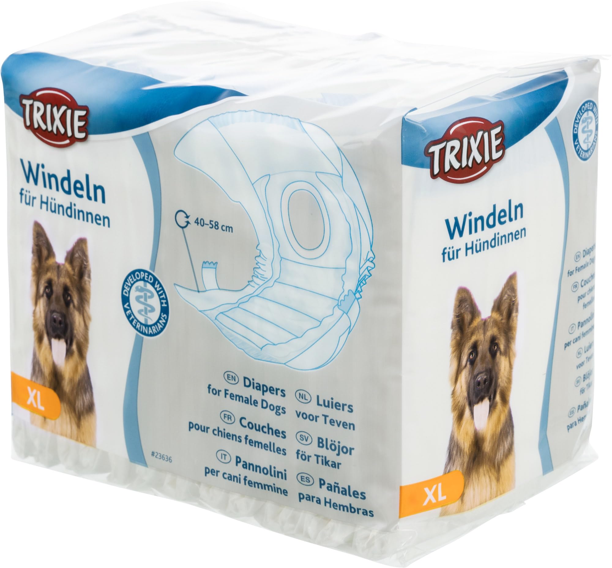 Diapers (nappies) for dogs, 12 pieces, XL, 12 pcs
