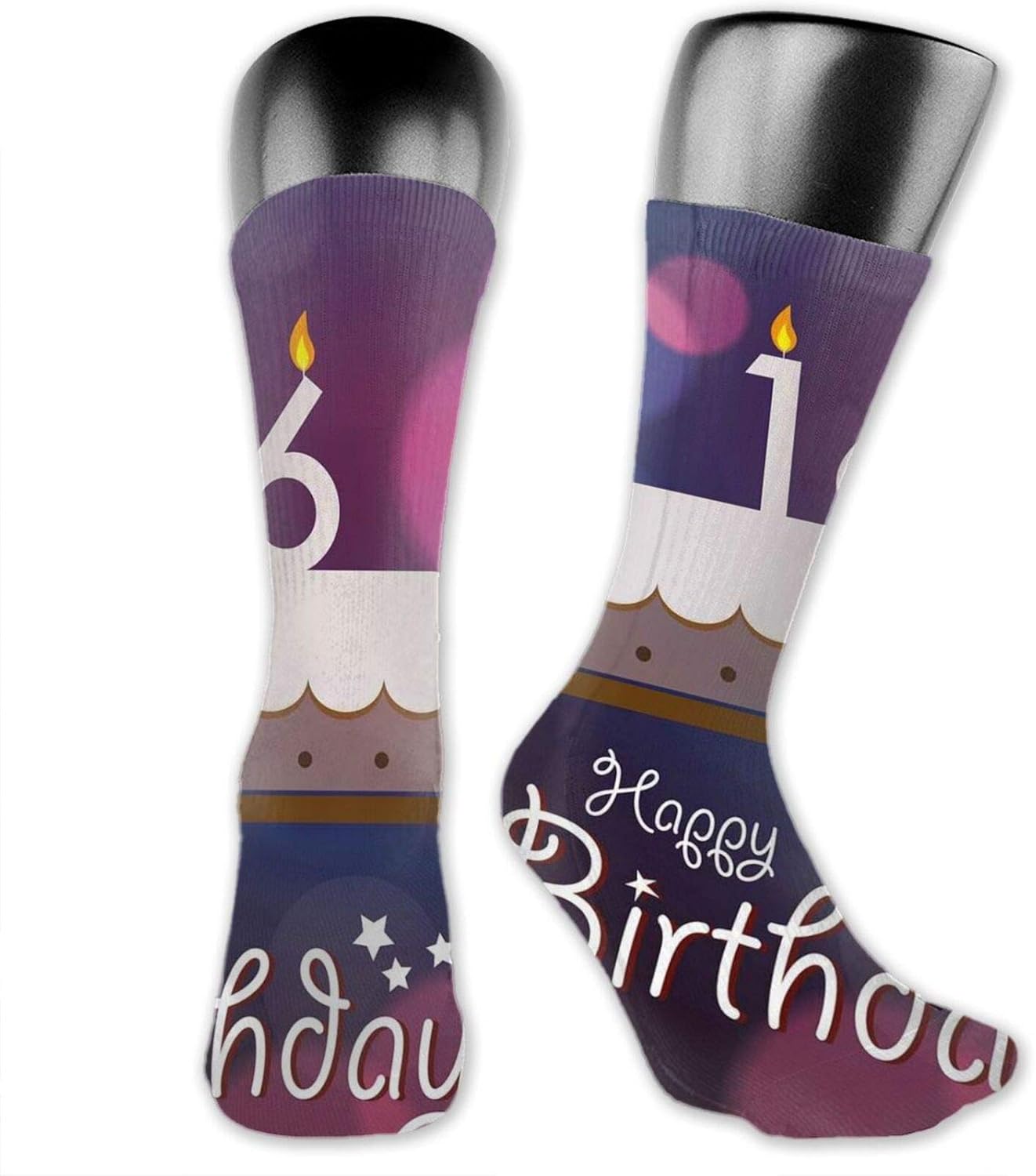 Socks Cute Funny For Summer,Cake Candle Anniversary Of Birth Best