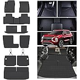 AltraVos Car Mats for 2022-2025 Mitsubishi Outlander (Not for PHEV or Sport Models), 7 Seats Floor Mats & Trunk Mat & 2nd and 3rd Backrest Mat for Outlander