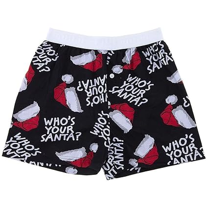 Buy Fun Boxers Mens Fun Prints Boxer Shorts, Who's Your Santa, Large at Amazon.in