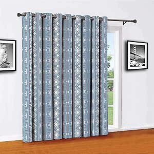 Toopeek - Cortina de pared con bordes geométricos y puntos, para