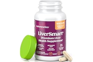 NATURENETICS LiverSmart - Liver Cleanse & Repair Formula with European Milk Thistle, Silymarin, Artichoke, Dandelion, Yellow Dock Root, Beet Root - Supplement to Aid, Renew and Support Liver Health (1)