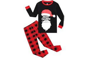 Demifill Toddler Boys Christmas Reindeer Pajamas Kids Holiday Pajamas Girls Snowman Sleepwear Santa Pjs