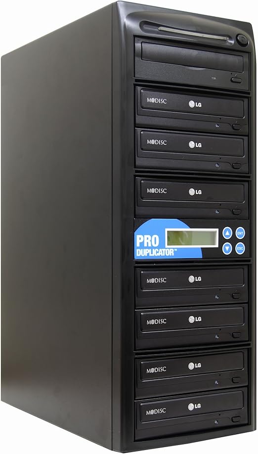 Produplicator 1 to 7 24X Burner MDisc Support CD DVD