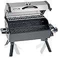 MARTIN Portable Propane Bbq Gas Grill 14,000 Btu Porcelain Grid with Support Legs and Grease Pan