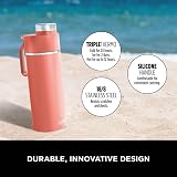 Ninja Thirsti 700 ml Water Bottle Leak-Proof Lid Triple Insulated Coral view 3