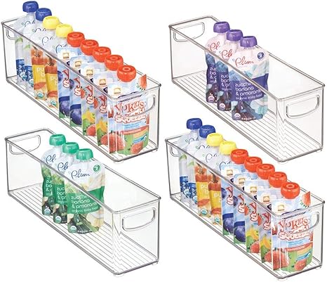 Mdesign Kitchen Refrigerator Cabinet Or Pantry Baby Food Storage