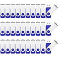 RAOYI 50 Pack 4GB USB Flash Drive, USB 2.0 Memory Stick Bulk Thumb Drives Pen Drive Zip Drive Bundle-Blue