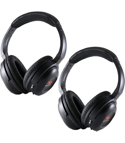 DRIVE AUDIO Headphones Compatible With Nissan & Infiniti Video Entertainment Systems Pack Of 2 Headsets C93
