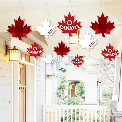 Amazon Com Hanging Canada Day Outdoor Hanging Decor Canadian
