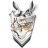 dscarf Womens Neck Scarf 21"x21" Small Square | Headband Scarf Ethnic Bandana Head Scarf Flowering Breathable Lightweight