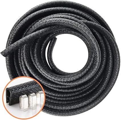 Amazon Fr Protection En Caoutchouc Pour Porte De Voiture 5 M Joint En Forme De U Noir Pour Rebords De Voiture En Metal Bateaux Et Equipements Lourds