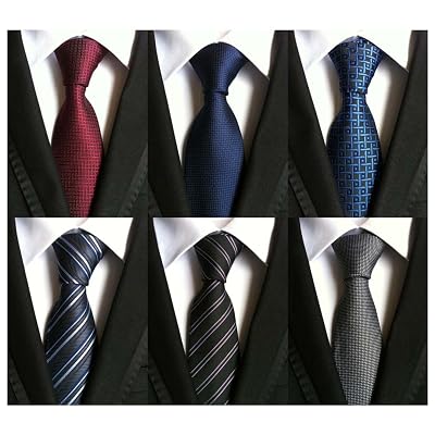 Cravates pour homme - Lot de 2 motifs jacquard - T218 happy Cravates pour homme - Lot de 2 motifs jacquard - T218 happy