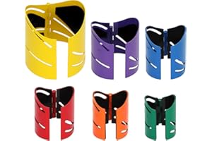 Drkerr 6Piece Magnetic Metal Pipe Cutting Guide Kit - (Includes Sizes: 1-5/8" 1-7/8" 2-3/8" 2-7/8" 3-1/2" 4-1/2"), Guides Cuts at 45°, 90°, 22.5° and Saddle Cut, Pipe Marking Tool, Steel