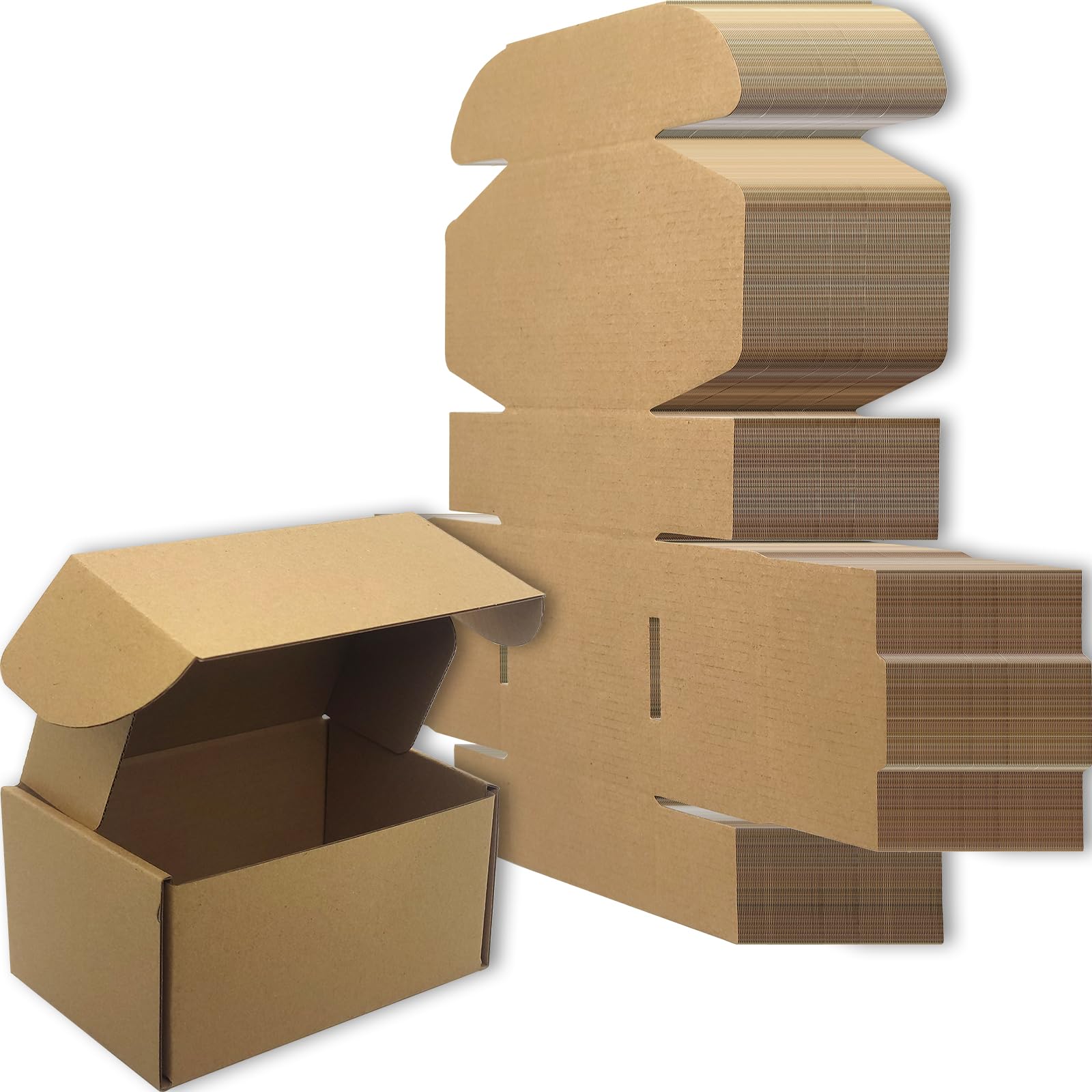 Photo 1 of Lmuze 6x4x3 inches Small Shipping Boxes Set of 50 - Brown Mailer Corrugated Cardboard Boxes for Shipping Packaging Mailing Products