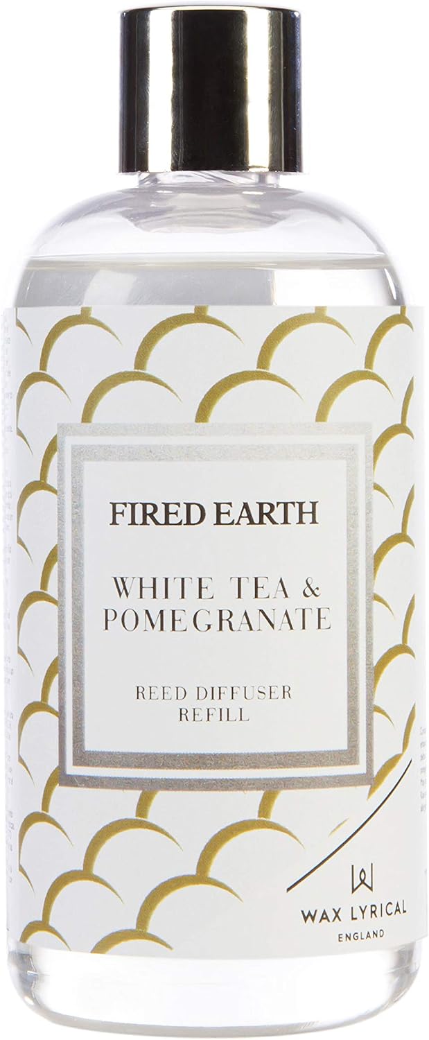 WAX LYRICAL Fired Earth White Tea & Pomegranate Reed Diffuser Refill, 200ml