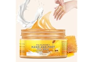 Hand Peeling Mask, Milk Honey Peel Off Hand Wax for Women，Moisturizing Hand Masks Nourishing Exfoliating Hands Film Hands Car