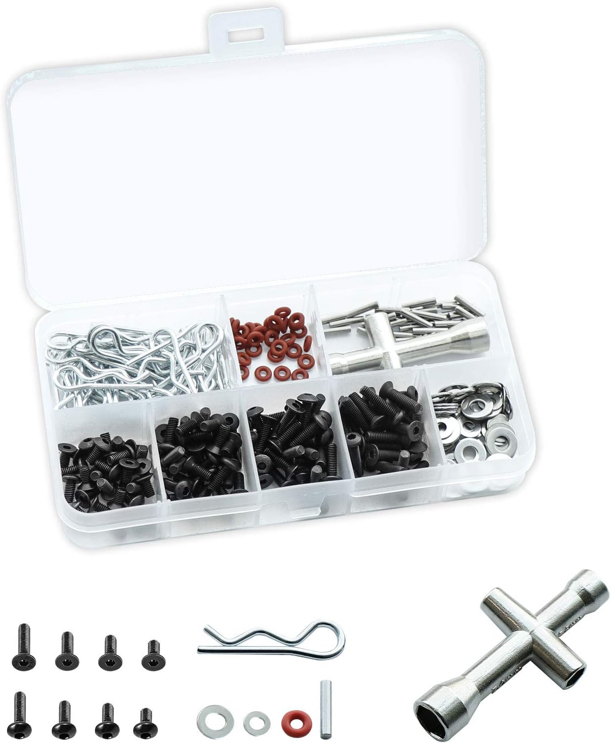 RC Screw Kit, AAIWA Car Screws Assortment Set Repair Tool