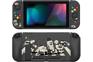 PlayVital ZealProtect Soft Protective Case for Nintendo Switch, Flexible Cover Protector for Switch with Screen Protector & T