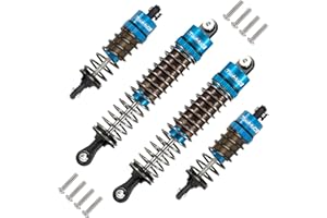 TOOMOD 1/10 70MM 95MM RC Oil filled Shock Absorbers kit for Tamiya TT-02B DT-02 DT-03 1/10 Buggy Car Upgrades Parts (Blue)