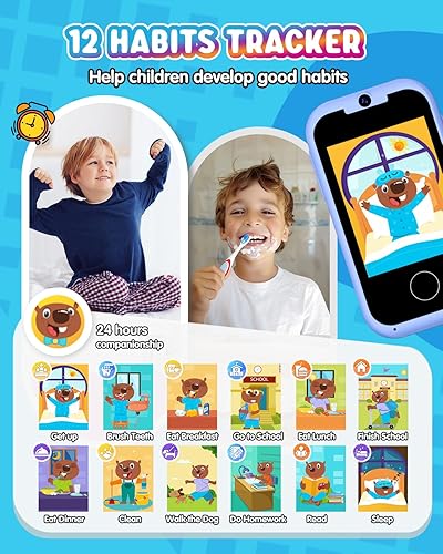 Eltrynic Kids Smart Toy Phone Girls Toy, Toddler Touchscreen Game