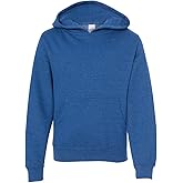 Youth Midweight Hooded Pullover Sweatshirt S Royal Heather