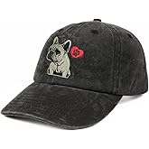 InnoBeta French Bulldog Gifts for Men Women, Gifts for French Bulldog Mom, Adjustable Embroidered Hat Gifts, Grey