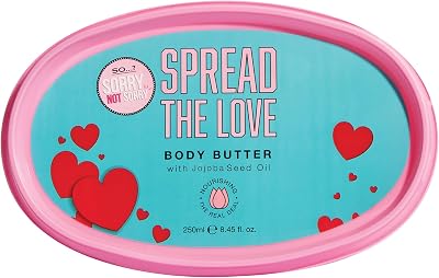 SO? Sorry Not Sorry Spread The Love Vegan Body Butter 250ml Almond Hemp Seed Oil