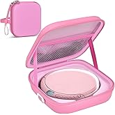 ANKHOH Portable CD Player Case with Belt, for Deluxe, for Sunoony, for MEGATEK, for Gueray, for ARAFUNA, for Klim, Travel Carrying Holder Storage for Walkman and Cable Accessories (Case Only) (Pink)