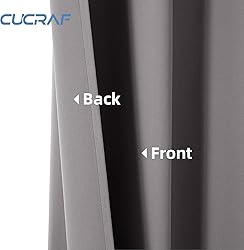 CUCRAF Custom Blackout Curtains for Bedroom Living
