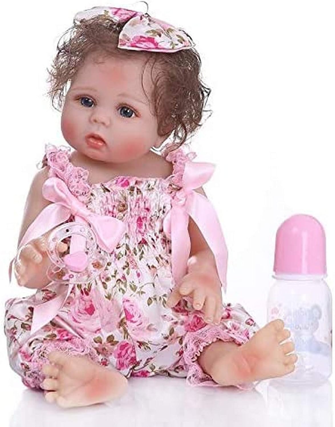 Ganzkörper weiches Silikon wiedergeborene Babypuppen Mädchen 18 Zoll