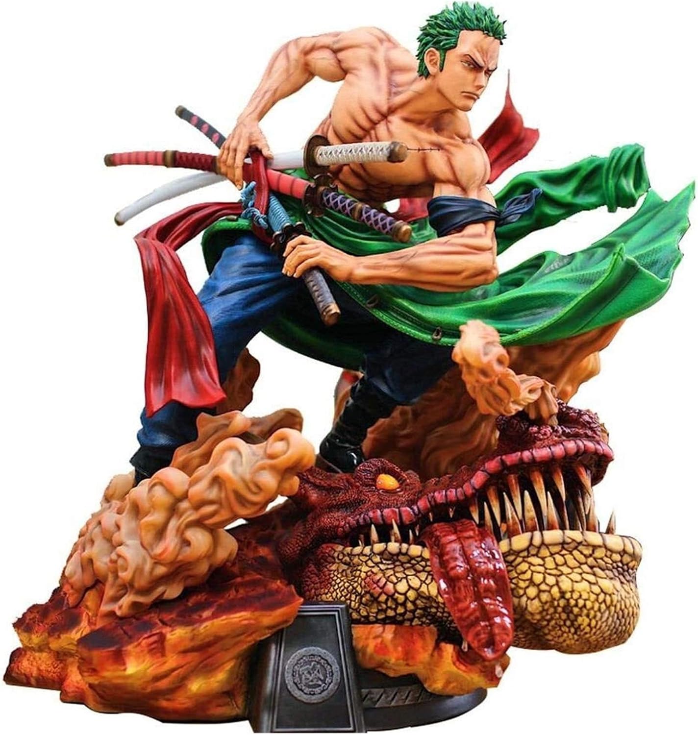 Amazon Com Cjyvv 40cm New World Zoro Anime Figures For Adult One Piece Roronoa Zoro Large Dragon Slash Anime Model Garage Kits Anime Statues Collectibles Anime Fan Gift Home Kitchen