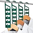 CraftyCrocodile Space Saving Hangers for Clothes - 4 in Pack, Heavy Duty Plastic, Multi Closet Space Savers for Shirts, Pants, Jeans, Sweaters - Hanger Organizer Space Saver
