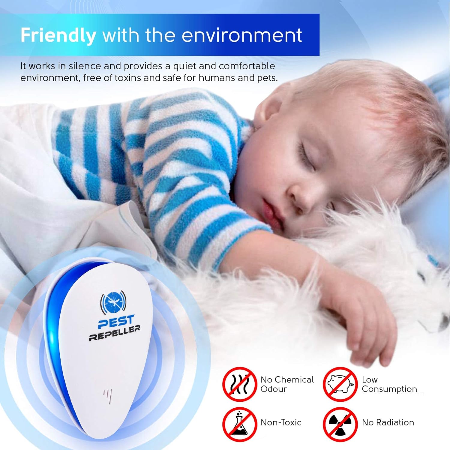 Ultrasonic Pest Repeller 6 Pack, Pest Repellent Electronic Plug in Indoor [2020 Upgraded] Pest Control, for Mice, Spiders, Roach, Mosquito, Flies, Bed Bugs, Safe for Humans and Pets: Health & Personal Care