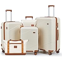 Amazon.com | CASELLY Luggage Set 3 Piece with Cup Holder,Hardshell