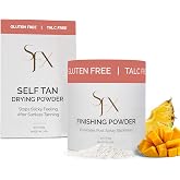 SunFX Setting Powder for Post Spray Tan Talc Free Vegan Tropical Burst 4 Oz | Silica and Gluten Free Finishing and Dusting Powder for Sunless Tanning Gives Translucent Shimmer Body Glow for Self Tanner