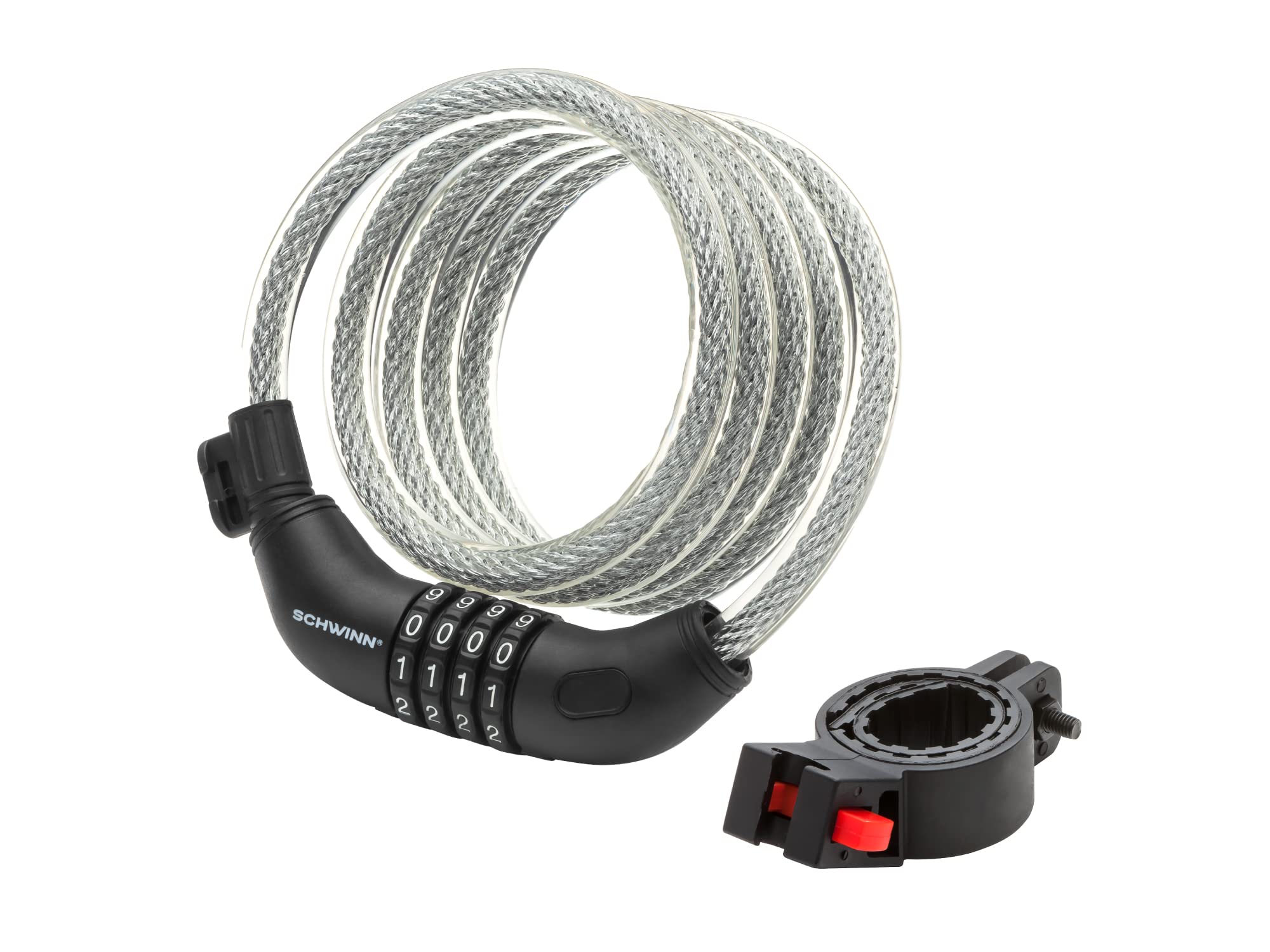 Schwinn Anti-Theft Bike Lock, Security Level 3, Combination Lock, 6 Foot/12mm Cable, Security Level 3/Combination Lock