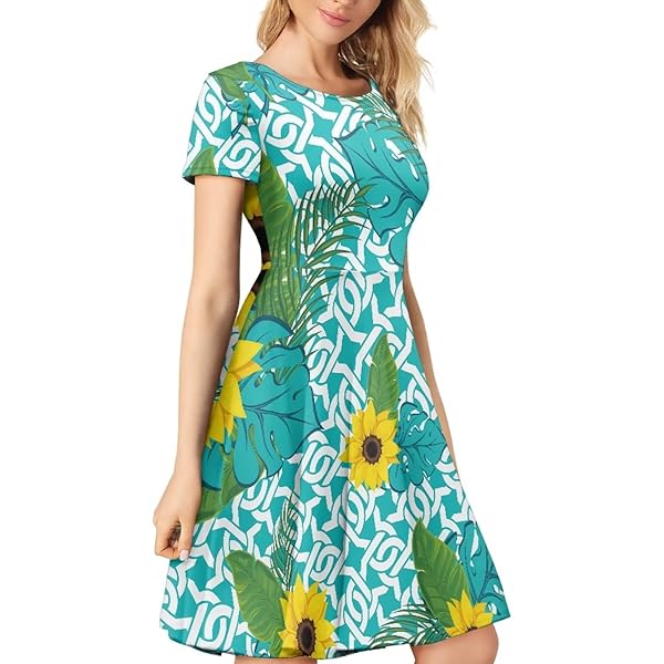 Barbara Gerwit Trendy Light Blue Knit Dress - Summer Resort Wear for Women,  Casual Slit Neck Women's Wear for Beach (US, Alpha, Large, Regular,  Regular, Light Blue) at Amazon Women's Clothing store