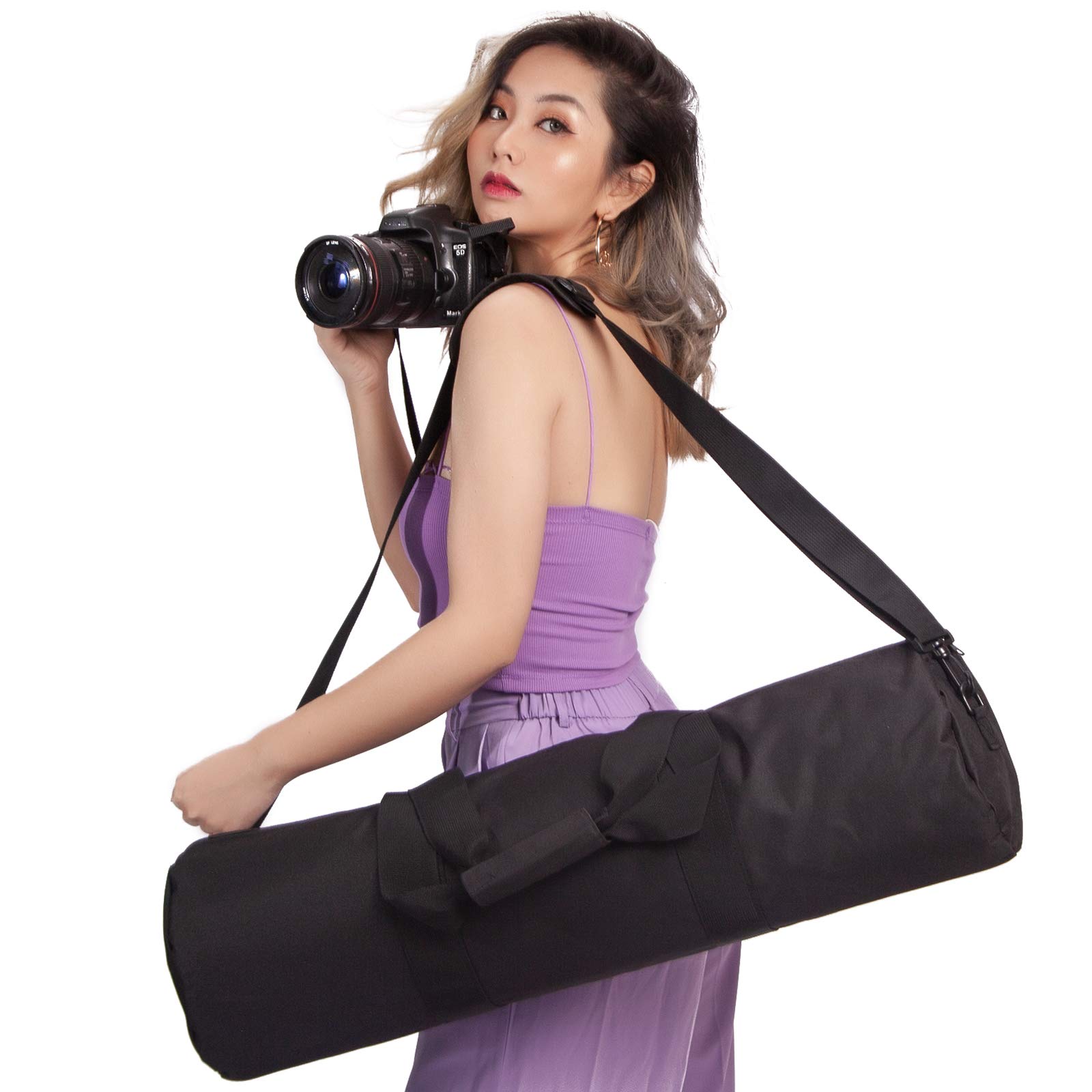 PYXEL 70cm Carrying Case Bag for Light Stand Tripod Photography Photo Studio, Foam Padded Nylon Tripod Bag Storage Bag for Light Stands Umbrella Boom Stands Tripods Monopods